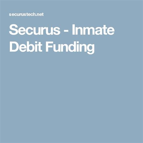 LoginAsk is here to help you access <strong>Securus Inmate Debit</strong> Account quickly and. . Securus inmate debit